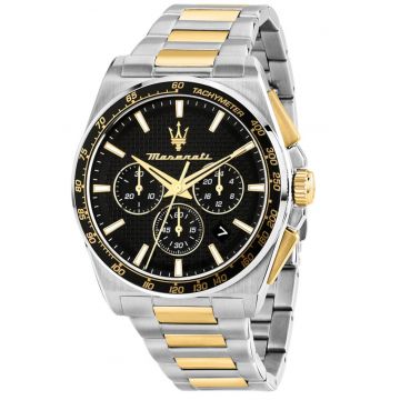 Ceas barbati  Velocita cronograf otel inoxidabil negru 42mm