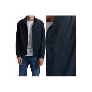 Jacheta Barbati -  Harrington Classic - Marime L - Culoare Albastru - Croi Regular Fit - Inchidere Nasturi - Numar Buzunare 2 - Albastru