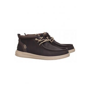Mocasini Barbati Piele Ecologica - Spuma EVA - Wally Grip Classic - Maro - Maro inchis