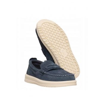Mocasini Barbati Piele Intoarsa - Wally NXT Loafer - Albastru - Albastru inchis