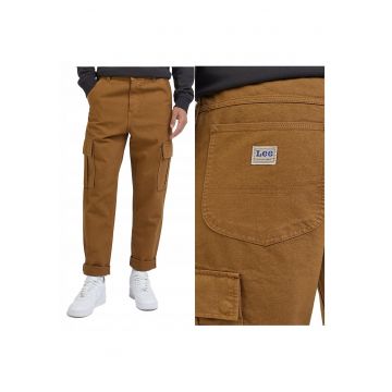 Pantaloni Barbati -  Cargo Pant - W33-L34 USA - Maro - Bumbac - Design Clasic Casual - Ideal Pentru Uz Zilnic - Material Premium Confortabil - 5 Buzunare - Lungi