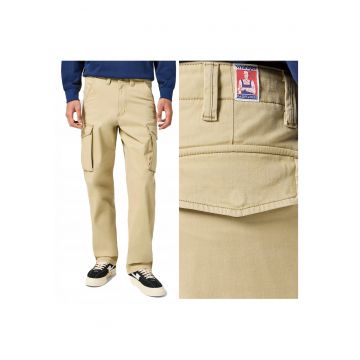 Pantaloni Barbati -  Casey Jones Cargo - W31-L32 USA - Bej - Bumbac - Design Clasic Casual - Ideal Pentru Uz Zilnic - Material Premium Confortabil - 5 Buzunare - Lungi