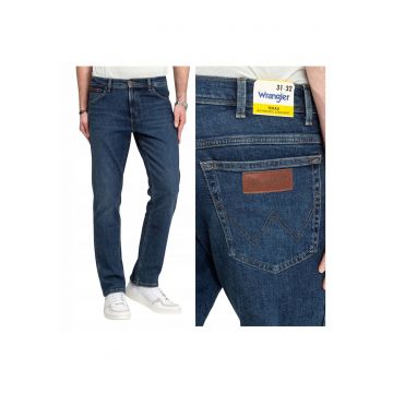 Pantaloni Barbati -  Texas - Marime 36/30 - Croi Slim Fit - Stil Conic - Ajustat - Inaltimea Taliei Medie - Regulata - Numar De Buzunare 5 - W36 X L30 - Albastru