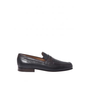 Pantofi loafer cu aspect texturat - Maro