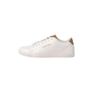 Pantofi sport de piele ecologica - Alb