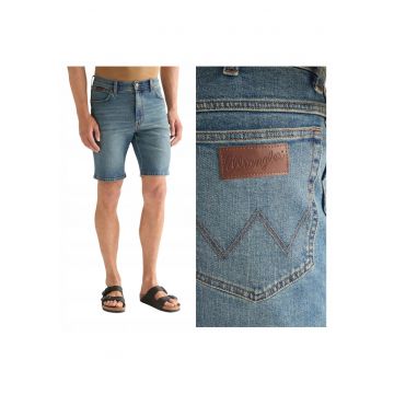 Sorturi Barbati -  Texas Shorts - Marime 34 - Culoare Albastru - Croi Regular Fit - Stil Drept - Inaltimea Taliei Medie - Albastru
