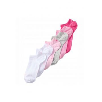 Sosete Sport -  701238879 002 - Marime: 47-49 - Continut Ridicat De Bumbac Pentru Confort - Constructie Respirabila Care Sustine Ventilatia - Cusaturi Plate Care Minimizeaza Frecarea - Elastic Pentru Prevenirea Alunecarii - Multicolore - 6 Pachete