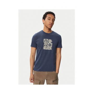 Tricou barbati -  grafic - bleumarin - bumbac