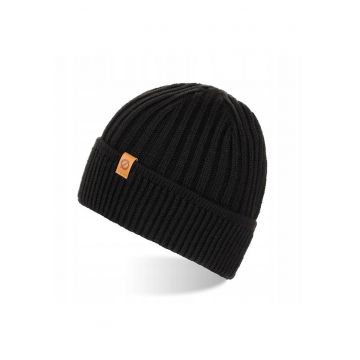 Caciula pentru barbati - Brodrene - Acril - 56-60 cm - Negru