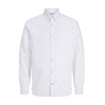 Camasa barbati - din bumbac - Regular fit - JJOXFORD - Alb -