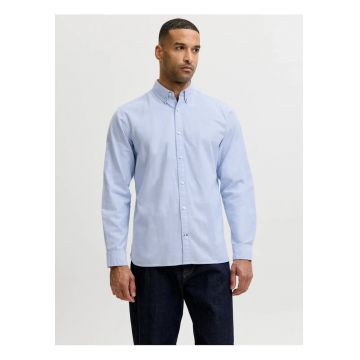 Camasa barbati - din bumbac - Regular fit - JJOXFORD - Albastru -
