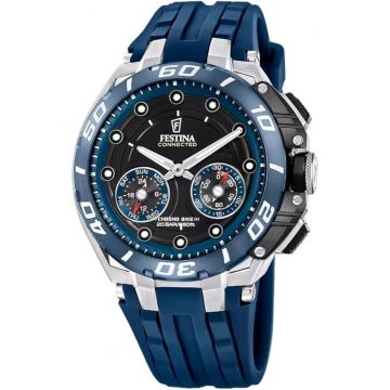Ceas barbatesc  F20763/1 Quartz Albastru