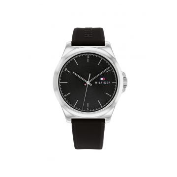 Ceas barbatesc  Inox/Cauciuc - Quartz - Multicolor - Negru