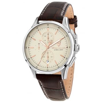 Ceas barbati  Sorpasso cronograf maro bej 42mm