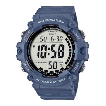 Ceas unisex -  Plastic - Quartz - Albastru