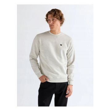 Hanorac Barbati -  Sign Off Crew - 3XL INTL - Gri - Bumbac - Design Clasic Casual - Ideal Pentru Uz Zilnic - Material Moale Si Calduros - Croiala Regular Fit - Cu Logo