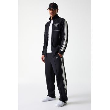Pantaloni relaxed fit cu logo - Negru