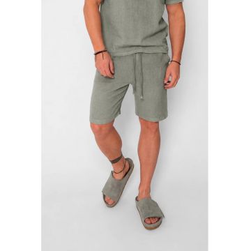 Pantaloni scurti tricotati Dark Olive