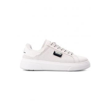 Pantofi sport barbati JR ONE MAN -  Piele naturala - Alb - Alb