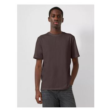 Q/S by s.Oliver Tricou cu maneca scurta - barbati - la baza gatului - croiala Regular Fit - Maro inchis