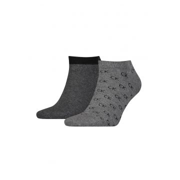 Set de sosete unisex pana la glezna - 2 perechi - Gri