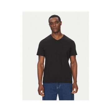 Tricou barbati  negru - bumbac -