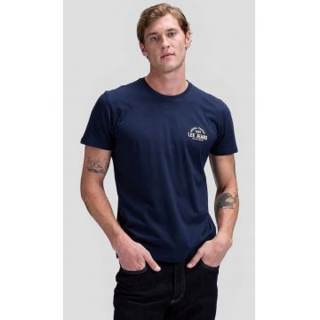 Tricou barbati -  SMALL LOGO TEE - albastru - bumbac - maneca scurta