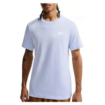 Tricou cu decolteu la baza gatului si detaliu logo brodat