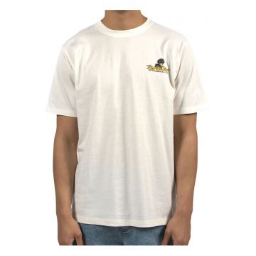Tricou cu decolteu la baza gatului si imprimeu