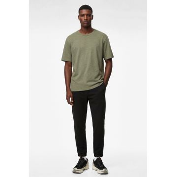 Tricou cu decolteu la baza gatului - Verde stins