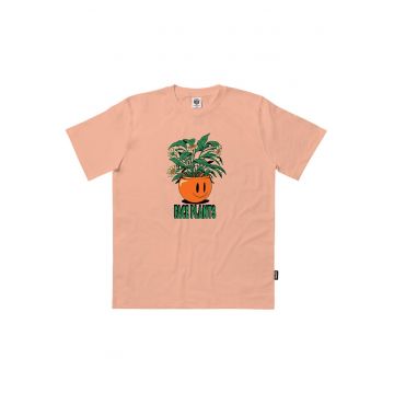 Tricou cu imprimeu grafic si text din bumbac organic