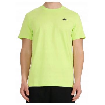 Tricou de bumbac cu logo - Verde