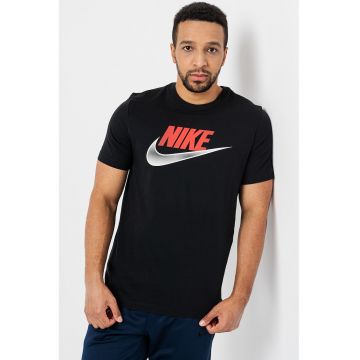 Tricou regular fit cu logo Futura - Negru