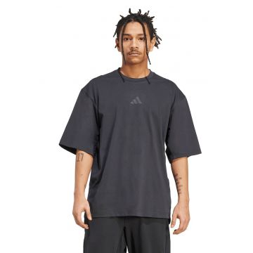 Tricou supradimensionat pentru fitness PrimeLift - Negru carbon