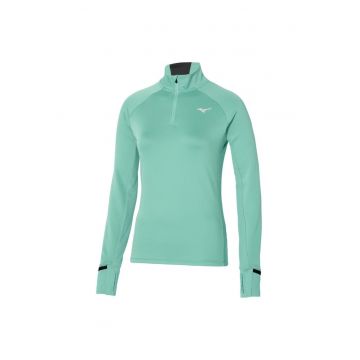 Bluza alergare dama  Warmalite Half Zip FW 2024 - Verde menta