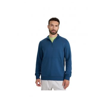 Bluza barbati -  cu fermoar 1/2 - material sportiv