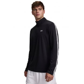 Bluza cu fenta scurta cu fermoar - pentru antrenament Tech Taping - Negru/Alb optic