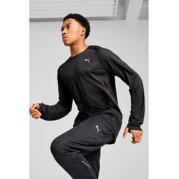 Bluza cu fente pentru degetul mare - pentru alergare Cloudspun - Negru
