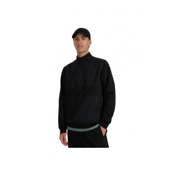 Bluza cu fermoar 1/2 -  negru - barbati - stil de viata