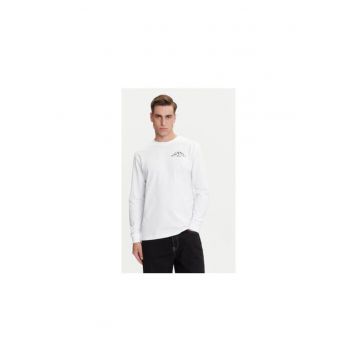 Bluza sport barbati -  bumbac - alb -