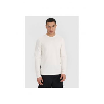 Bluza sport barbati -  uscare rapida - alb - material sintetic