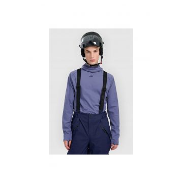 Bluza termica  pentru barbati - bleumarin - cu gluga - uscare rapida - 4FWarm - poliester