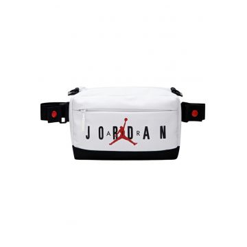 Geanta barbati -  model Jam Crossbody Bag - 3 -3L - 14x23x9cm - negru/alb