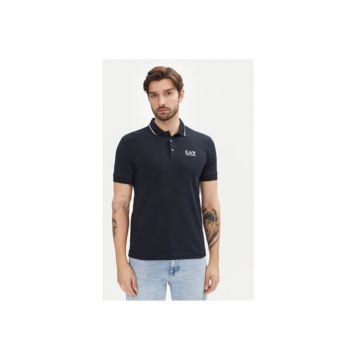 Tricou polo barbati  Emporio Armani - 8NPF16 PJVUZ - Bumbac - Bleumarin - Bleumarin