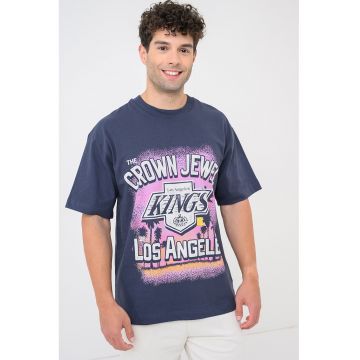 ’47 - Tricou din bumbac LA Kings - Albastru ultramarin/Deep Purple