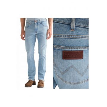 Blugi Pentru Barbati -  Albastru - Bumbac De Inalta Calitate - Cu Picioare Lungi - Confortabile - Croiala Regulara - Albastru