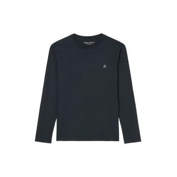 Bluza din bumbac cu maneci lungi - Albastru