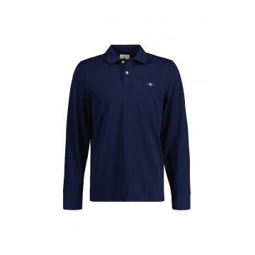 Bluza polo regular fit Shield - Bleumarin