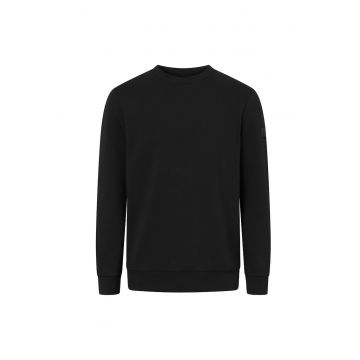 Bluza uni de trening cu decolteu la baza gatului - Negru