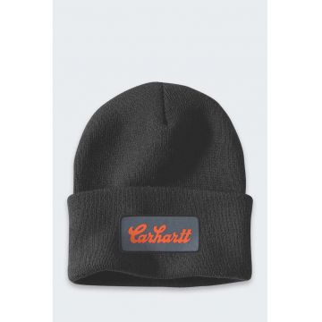 Caciula  Script Patch Beanie - negru - 100% acril